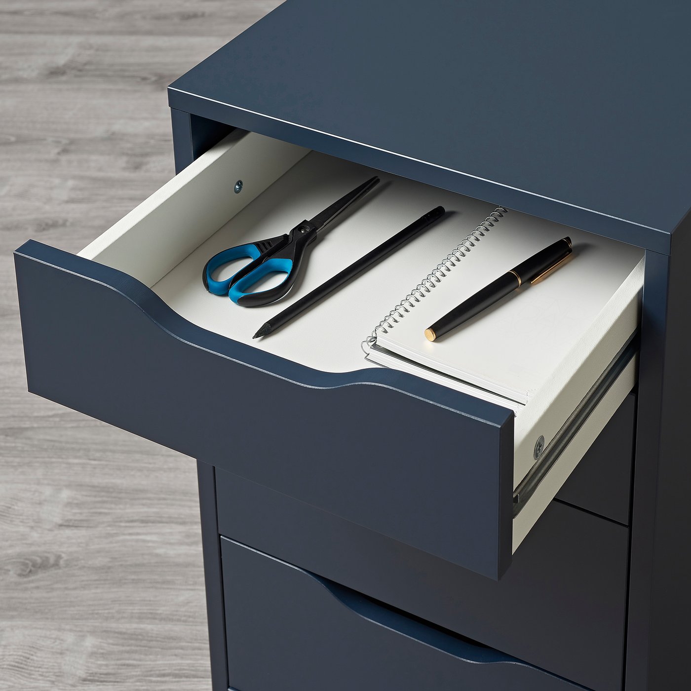 ALEX Drawer unit, blue, 14 1/8x27 1/2" IKEA