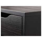 ALEX Drawer unit/drop file storage, black-brown, 14 1/8x27 1/2 "