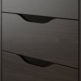 ALEX Drawer unit on casters, black-brown, 14 1/8x29 7/8 "