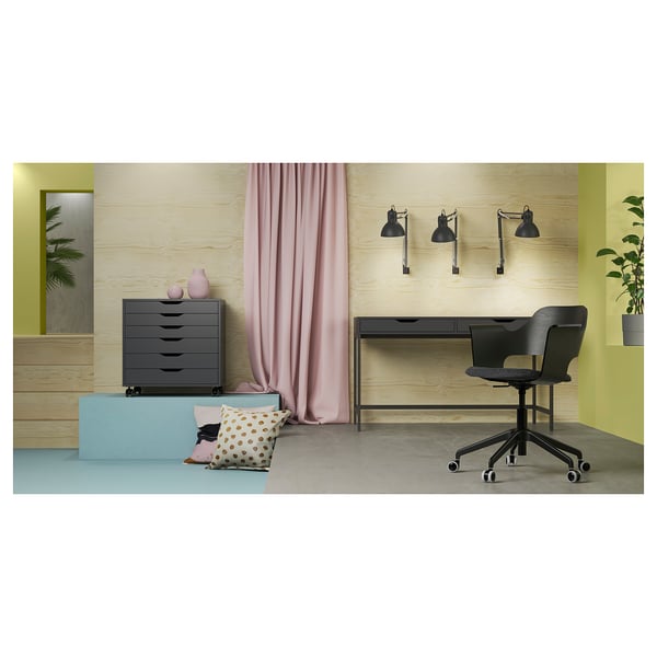 ALEX Drawer unit on casters gray IKEA