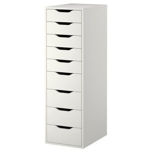 Alex Drawer Unit With 9 Drawers White Ikea
