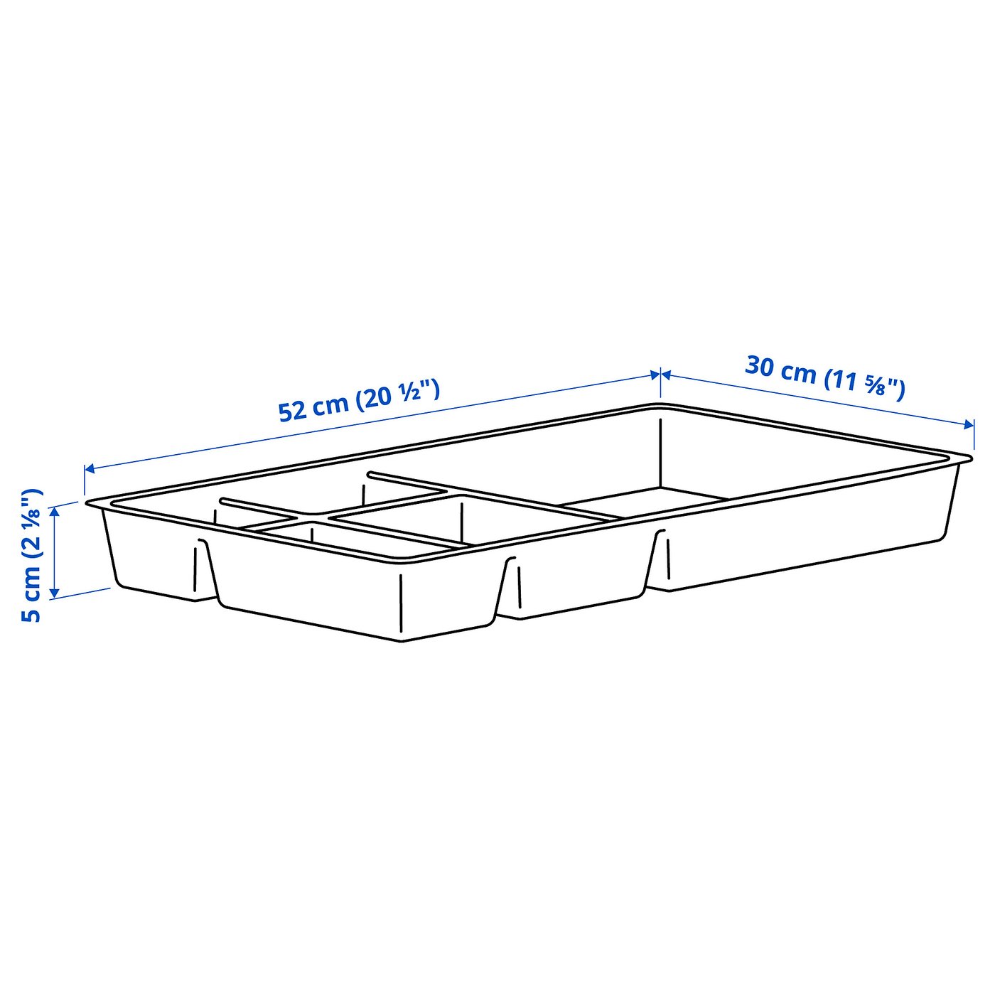 Drawer unit, with insert dark gray 3