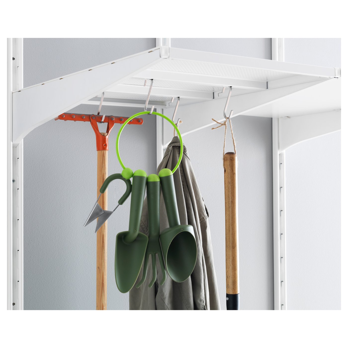 2 Algot Ikea Shelf Brackets New White Metal 7" 002.185.46 Discontinued