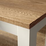 ÅLHULT / ÅLHULT Table and 2 benches, beige/brown/beige/brown, 47 1/4x31 1/2 "