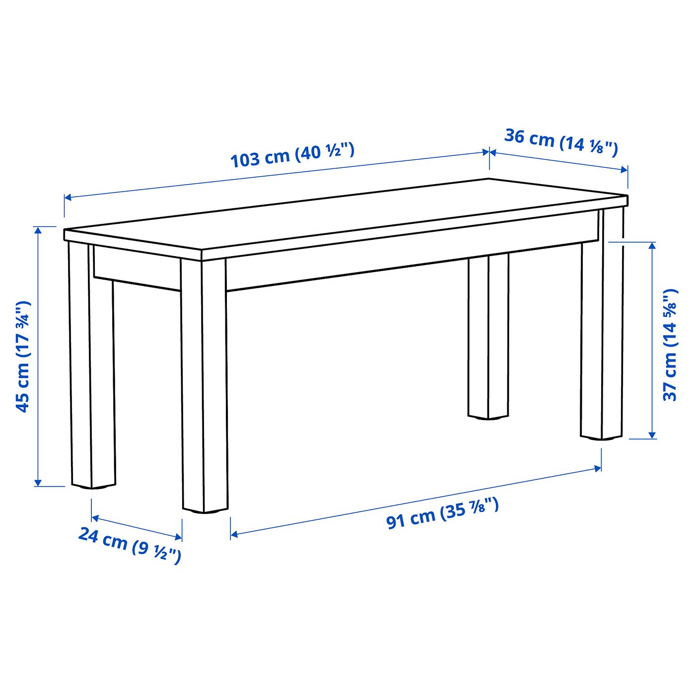 Table and 2 benches, beige/brown/beige/brown 6