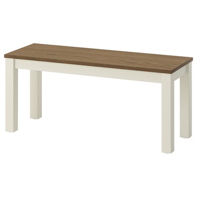 ÅLHULT Bench, beige/brown, 40 1/2x14 1/8 "