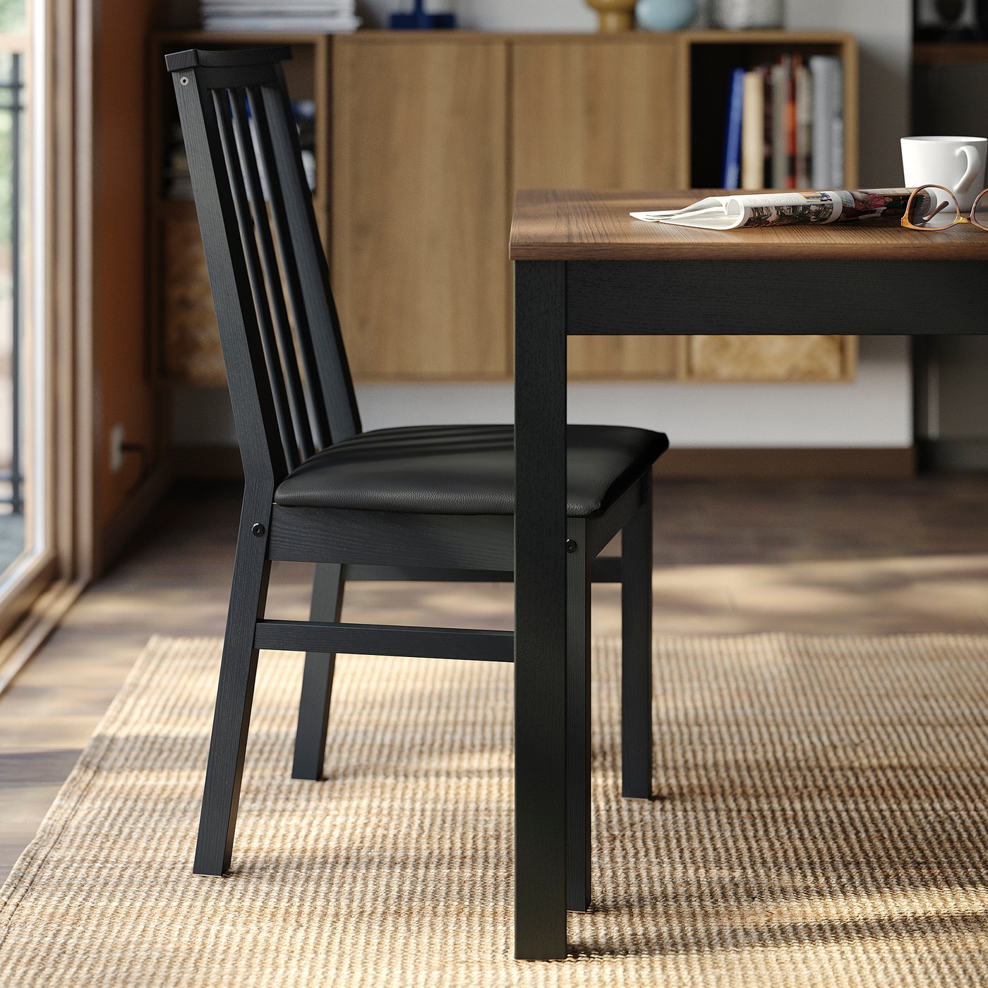 ÅLHULT chair, black/Bomstad black - IKEA