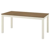 ÅLHULT Extendable table, beige/brown, 66 7/8/86 5/8x31 1/2 "