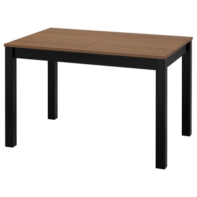 ÅLHULT Extendable table, black/brown, 47 1/4/66 7/8x31 1/2 "