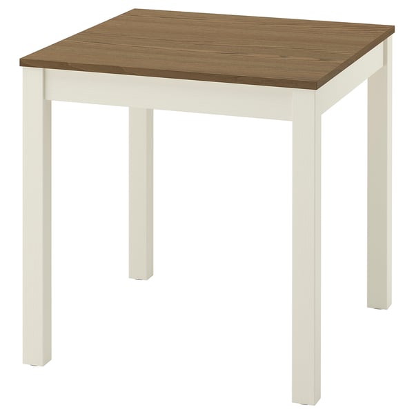 ÅLHULT Table, beige/brown, 31 1/2x29 1/8 "
