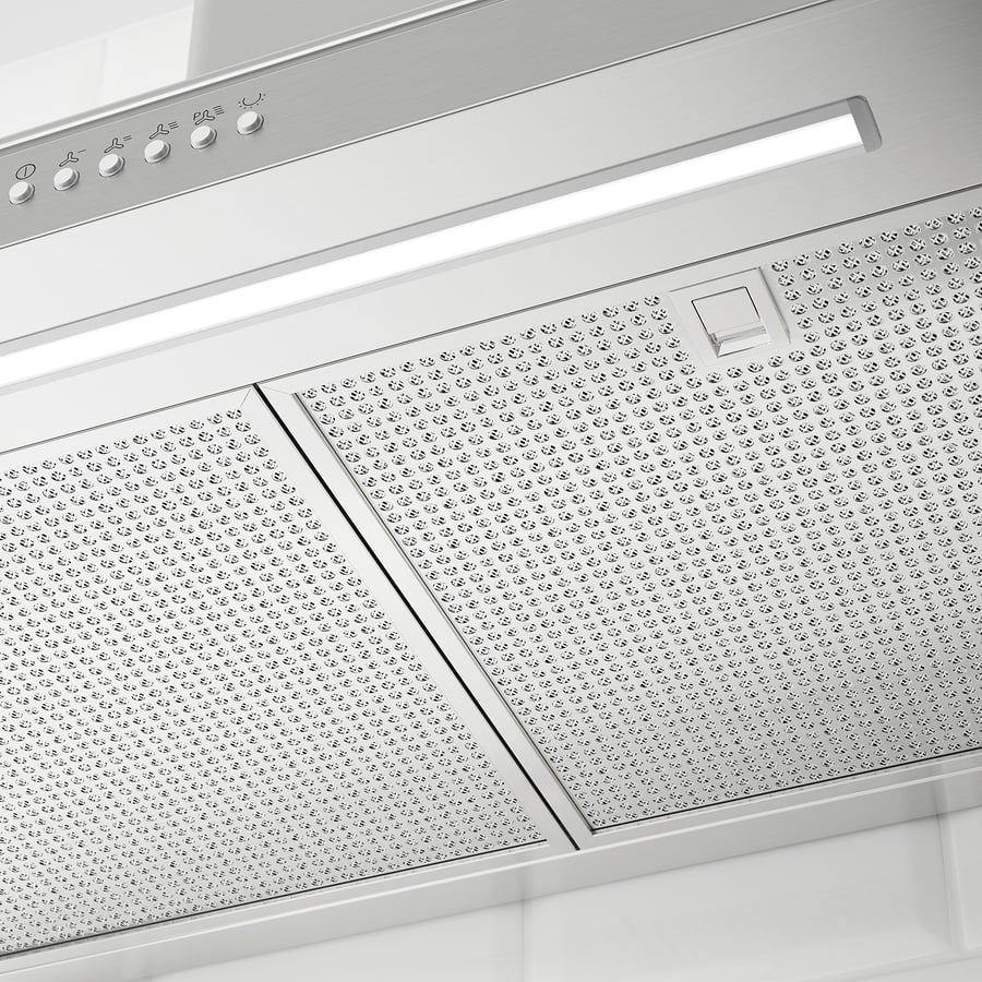 ALLMÄNBILDAD wall mounted range hood, Stainless steel IKEA