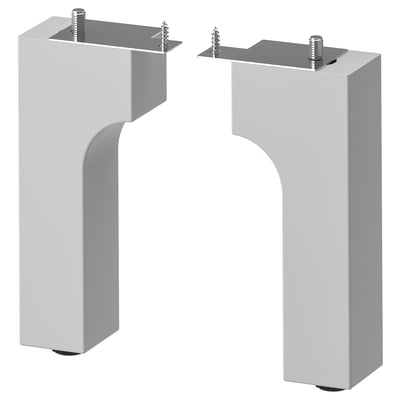 ALMAÅN Leg, light gray, 7 "