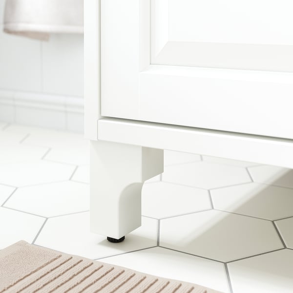 ALMAÅN Leg, white, 4 1/2 "