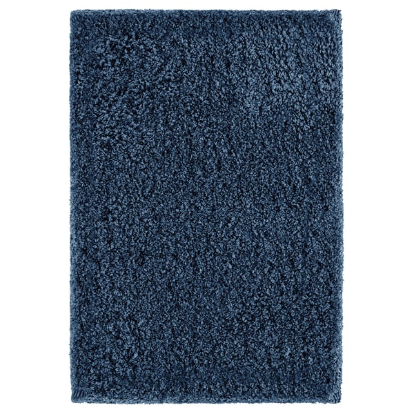 ALMTJÄRN Bath mat, dark blue, 16x24 "