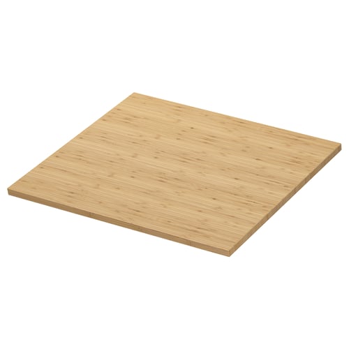 ÅLSKEN bamboo countertop, natural wood grain, square shape, pre-lacquered surface.