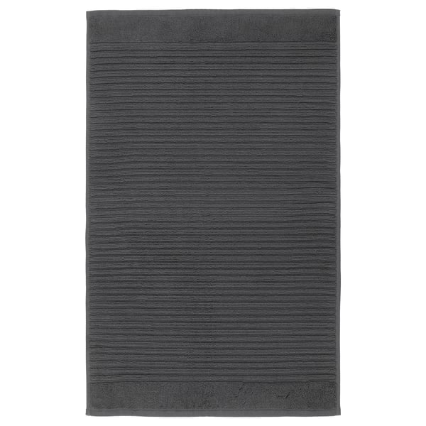 ALSTERN Bath mat, dark gray, 20x31 - IKEA