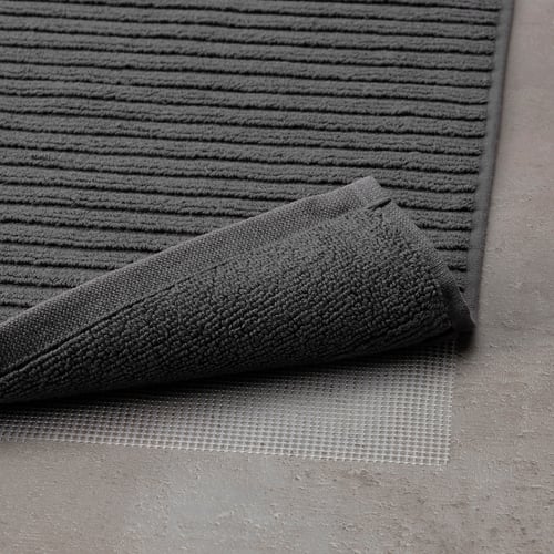 ALSTERN Bath mat, dark gray, 20x32" - IKEA