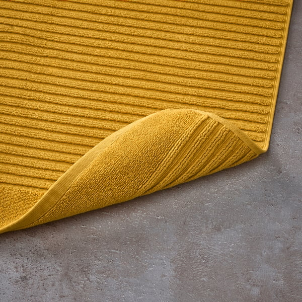 SÖDERSJÖN Bath mat, brown-yellow, 20x31 - IKEA