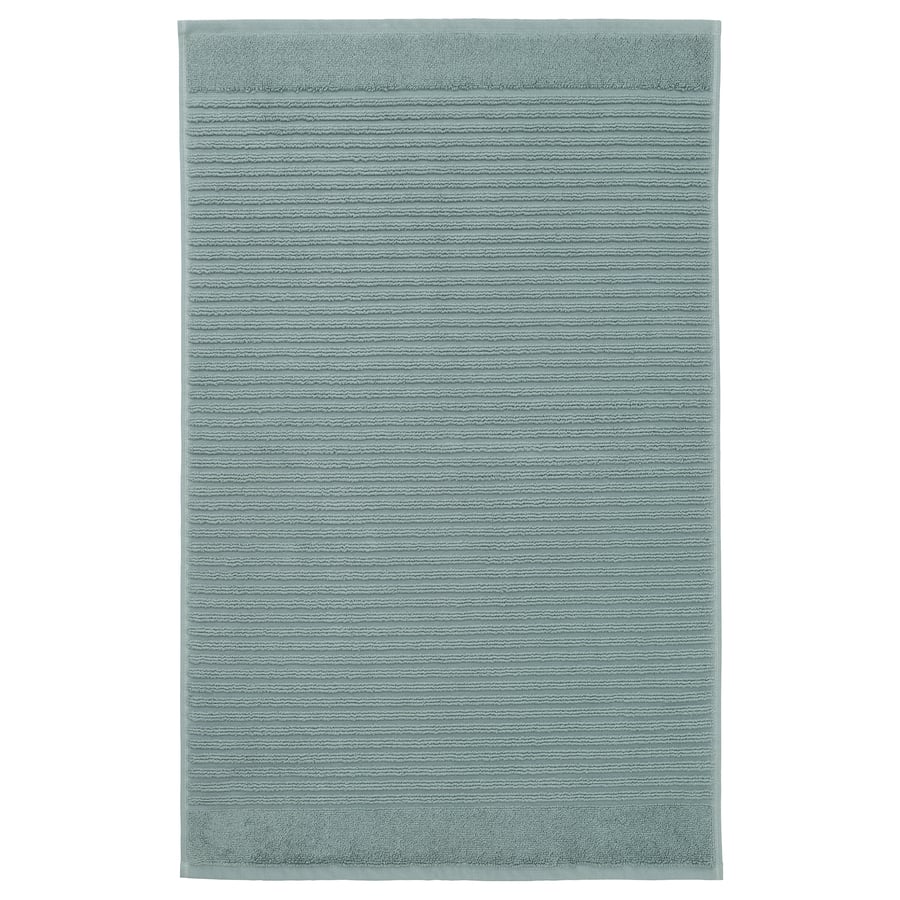 ALSTERN Bath mat, light graygreen, 20x31" IKEA