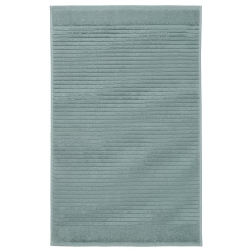 ALSTERN Bath mat, light graygreen, 20x31" IKEA