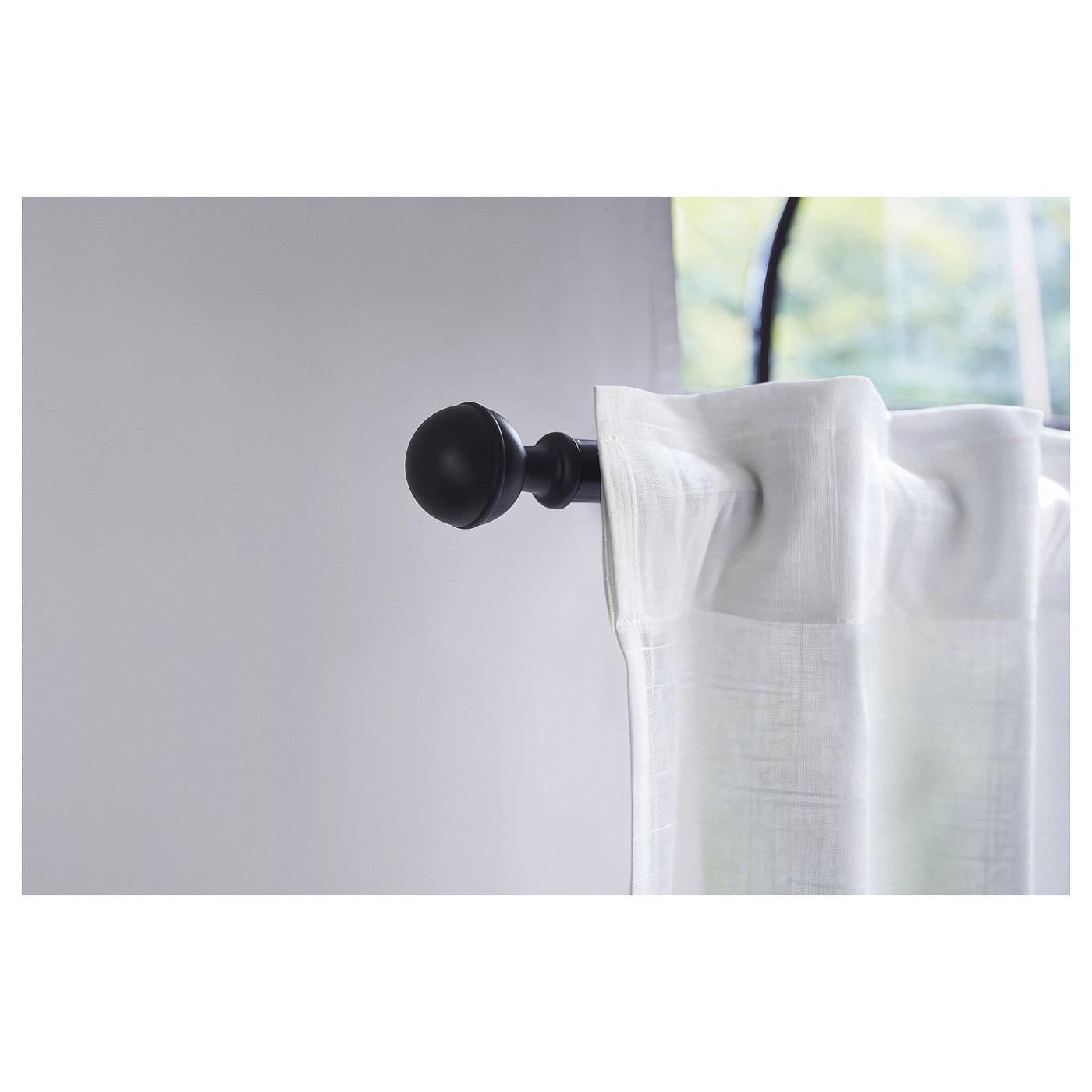 Finials, 1 pair, black 3