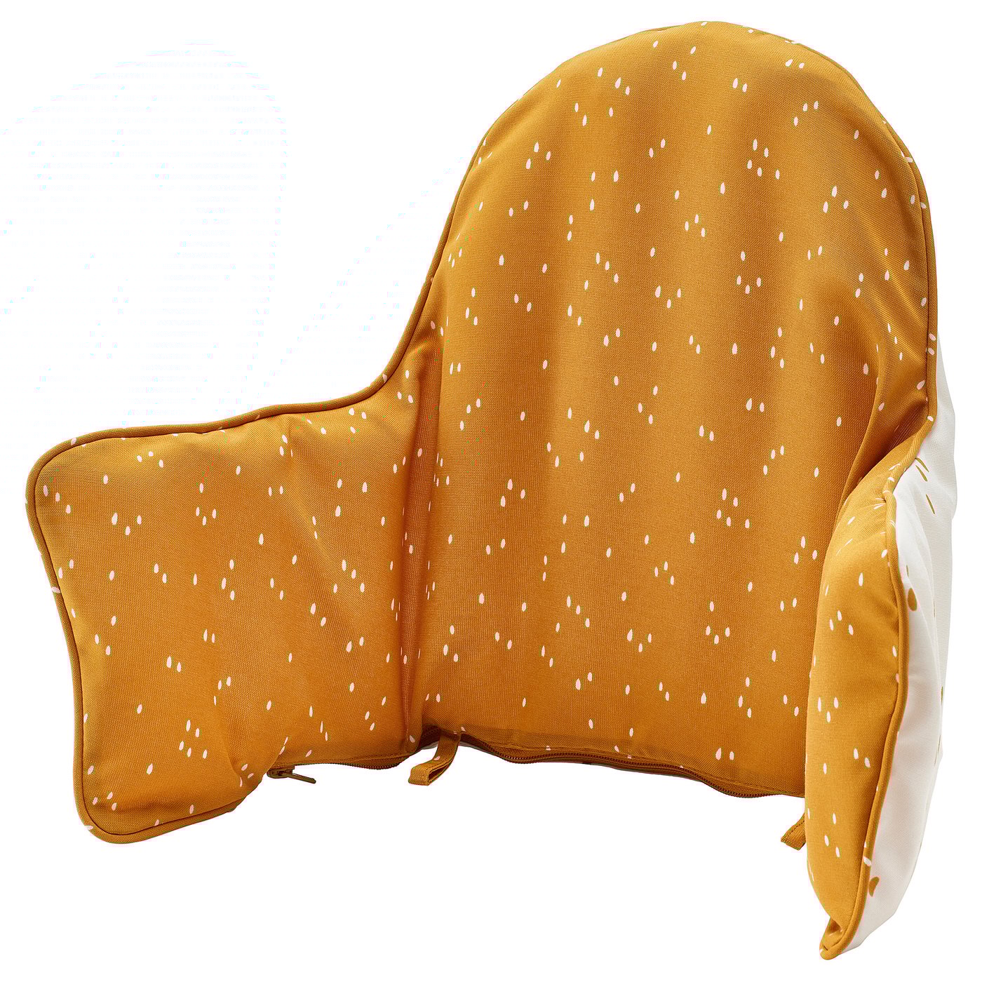Supporting Cushion And Cover, Dark Yellow/White Dotted