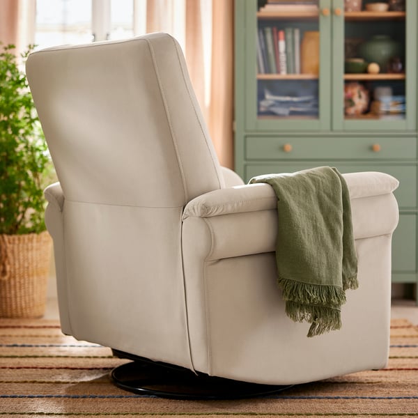 ARNÄSVALL Recliner rocker and swivel armchair, Hakebo beige