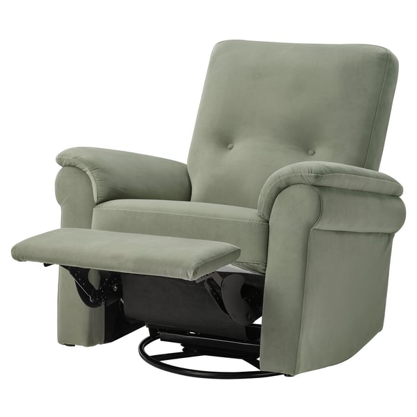 ARNÄSVALL Recliner rocker and swivel armchair, Hakebo gray-green