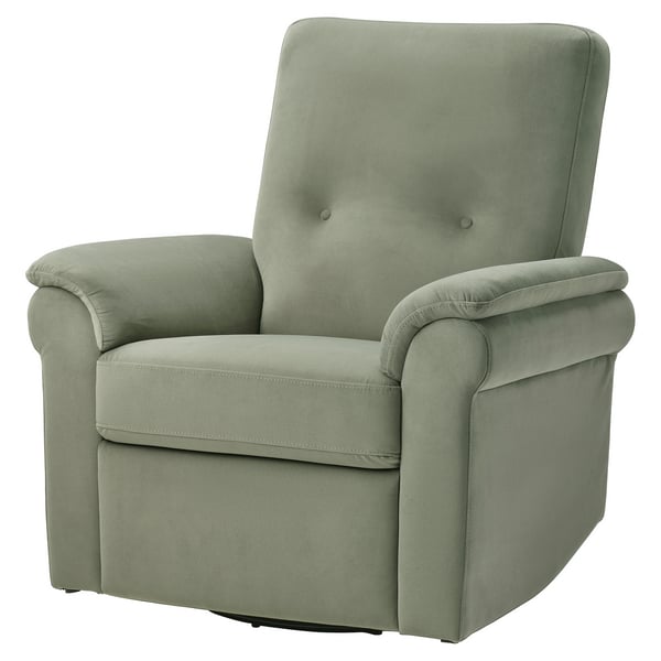 ARNÄSVALL Recliner rocker and swivel armchair, Hakebo gray-green
