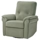 ARNÄSVALL Recliner rocker and swivel armchair, Hakebo gray-green
