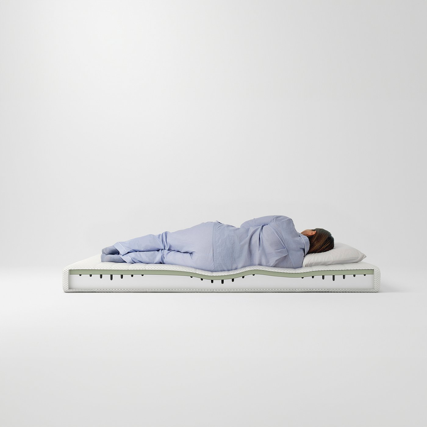 ÅSBYGDA foam mattress, firm/white, Queen - IKEA