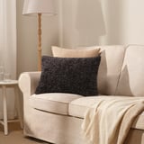 ÅSJORDFLY Cushion cover, dark gray, 16x23 "