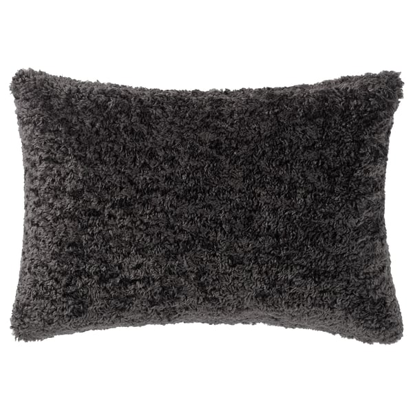 ÅSJORDFLY Cushion cover, dark gray, 16x23 "