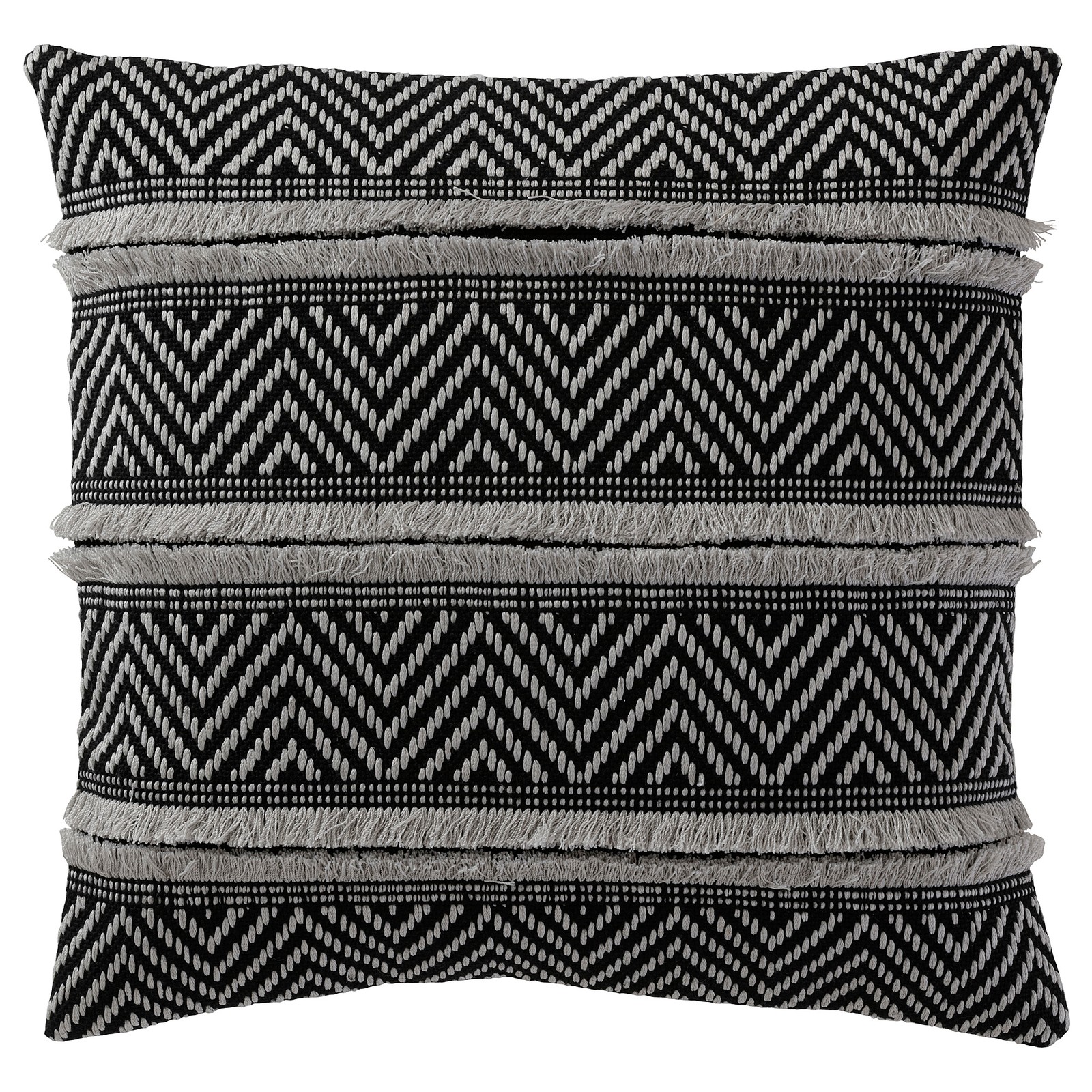 ASKBRUNMAL Cushion cover, gray/black, 20x20" IKEA