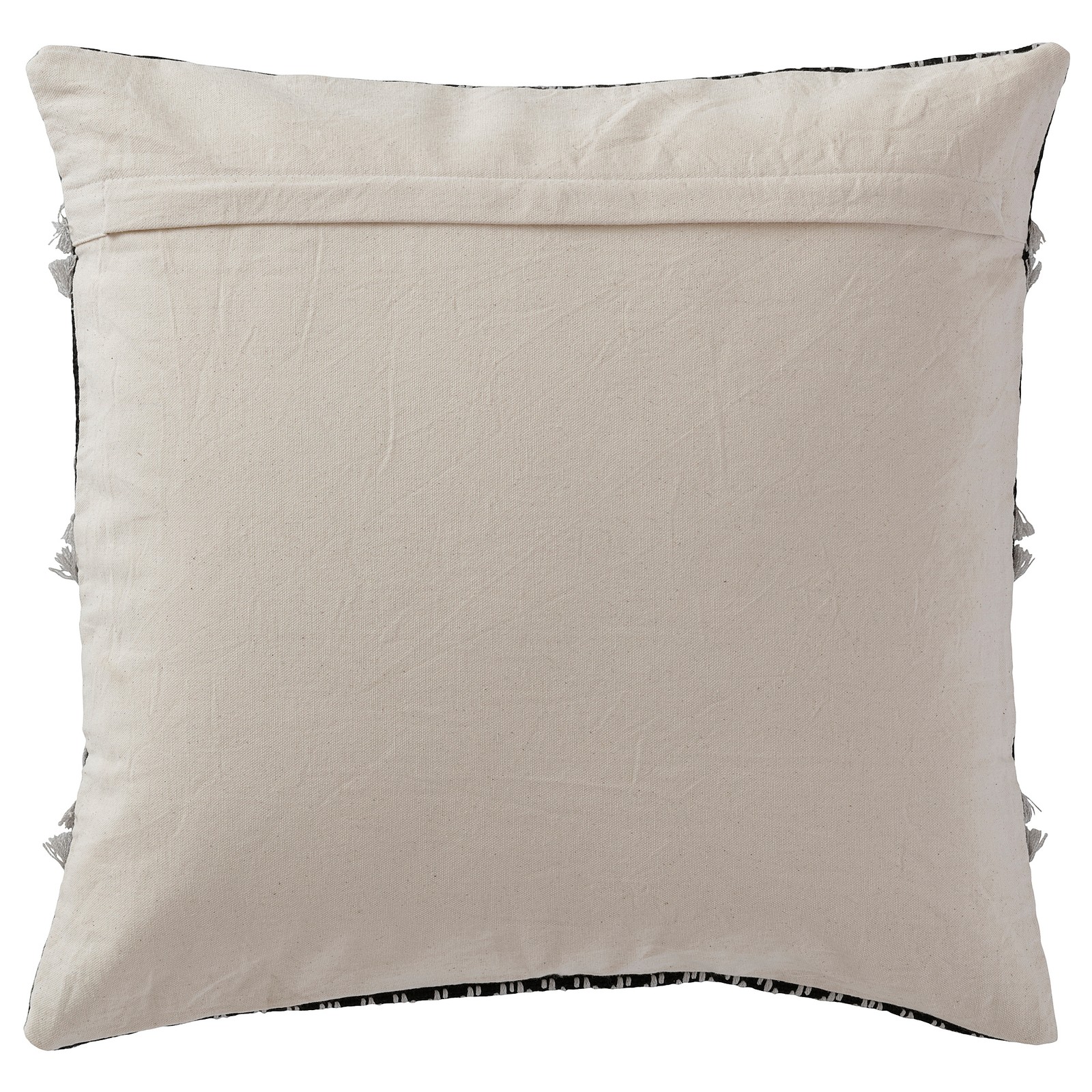 ASKBRUNMAL Cushion cover, gray/black, 20x20" IKEA