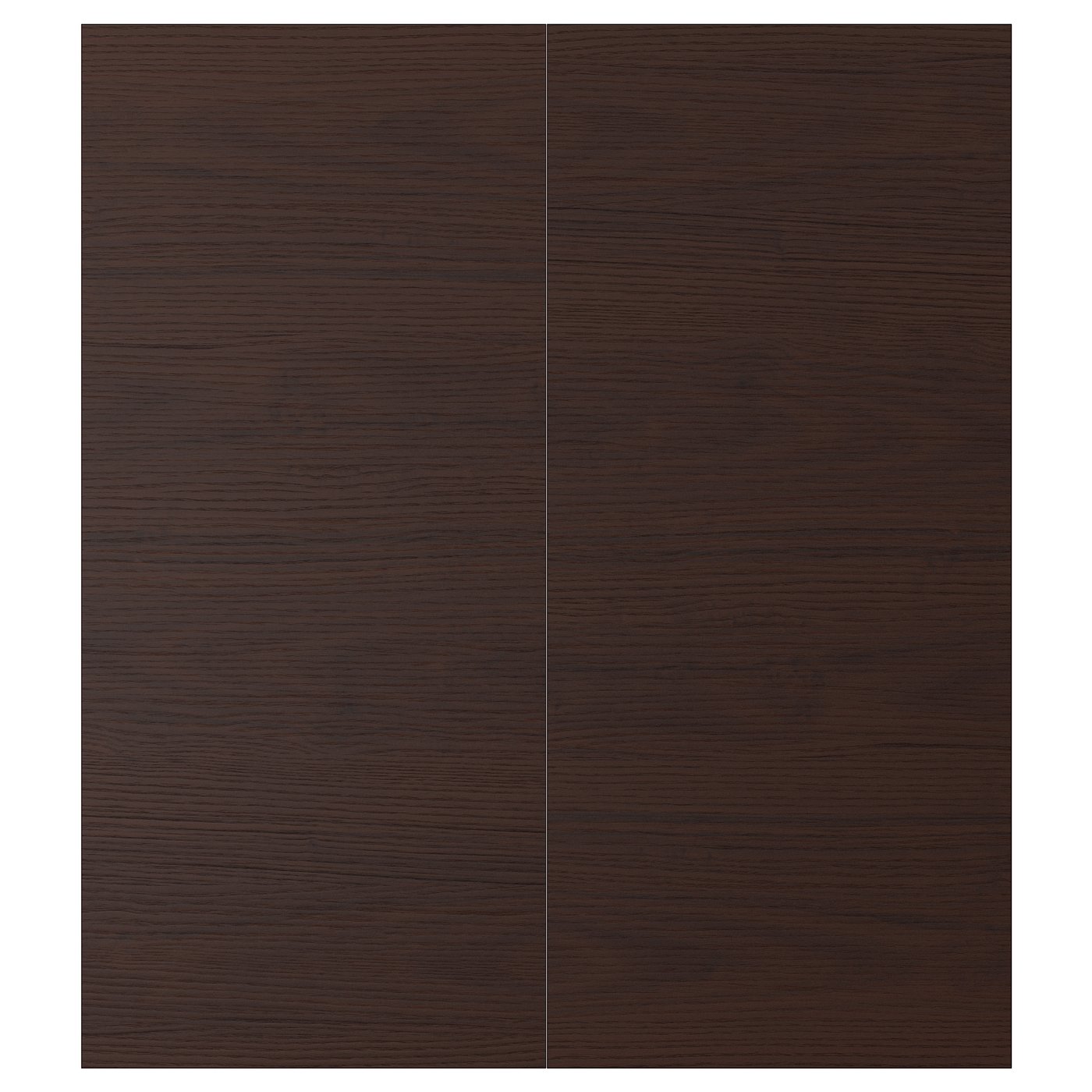 Askersund 2 P Door Corner Base Cabinet Set Dark Brown Ash Effect Ikea