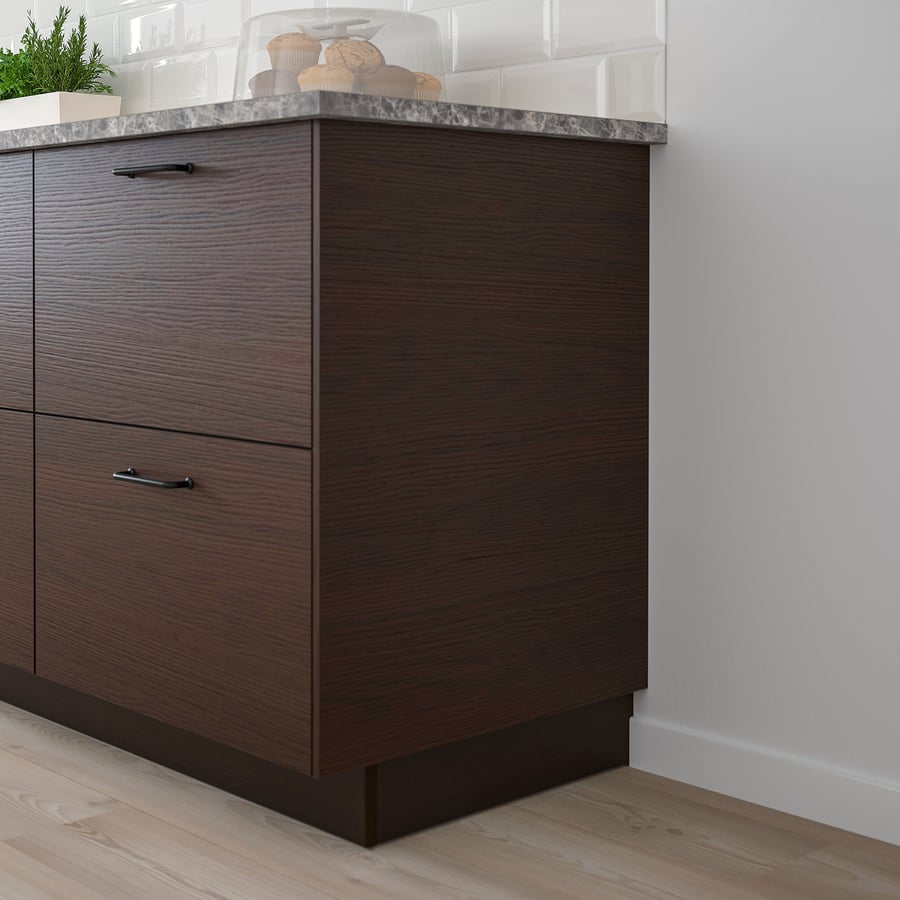 ASKERSUND Cover panel, dark brown ash effect, 15x421/2" IKEA