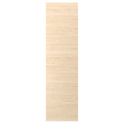 ASKERSUND light ash wood panel, rectangular, melamine and particleboard, easy-clean surface.