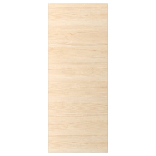 ASKERSUND light ash wooden effect door, rectangular, easy-clean melamine surface.