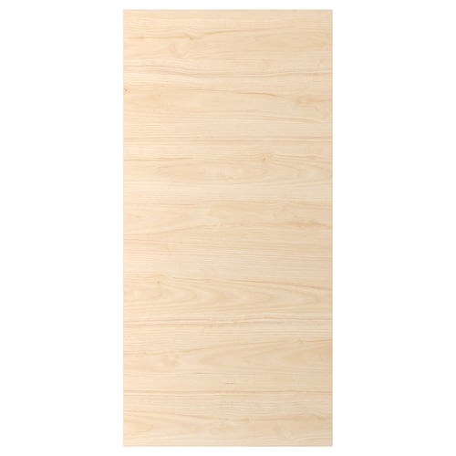 ASKERSUND door in light ash wood effect with grain pattern. Melamine finish. Rectangle shape.