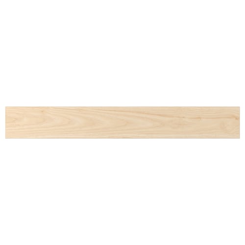 ASKERSUND drawer front in light ash wood finish, sleek and modern design. Made of melamine for durability and easy cleaning.