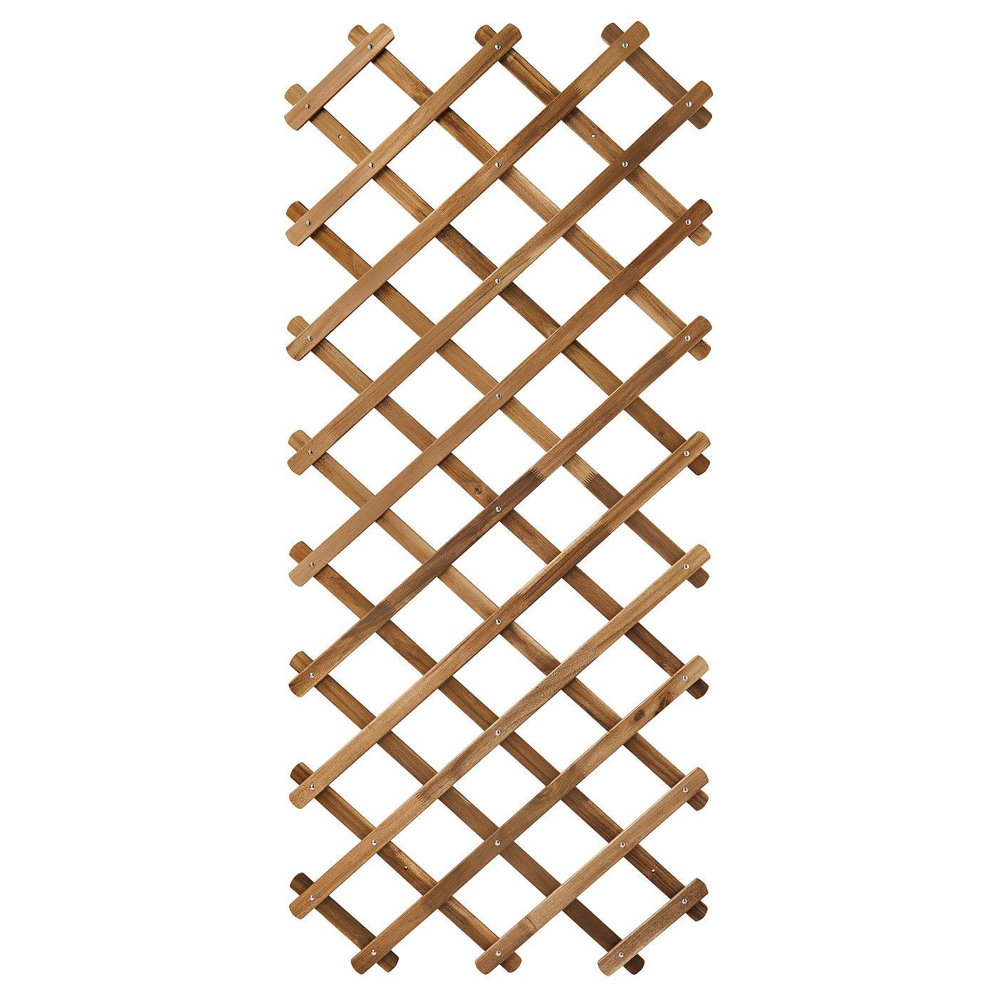 Flower box with trellis, outdoor, dark brown 4