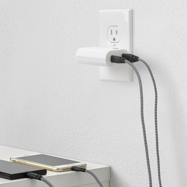 ÅSKSTORM 23W USB charger white IKEA