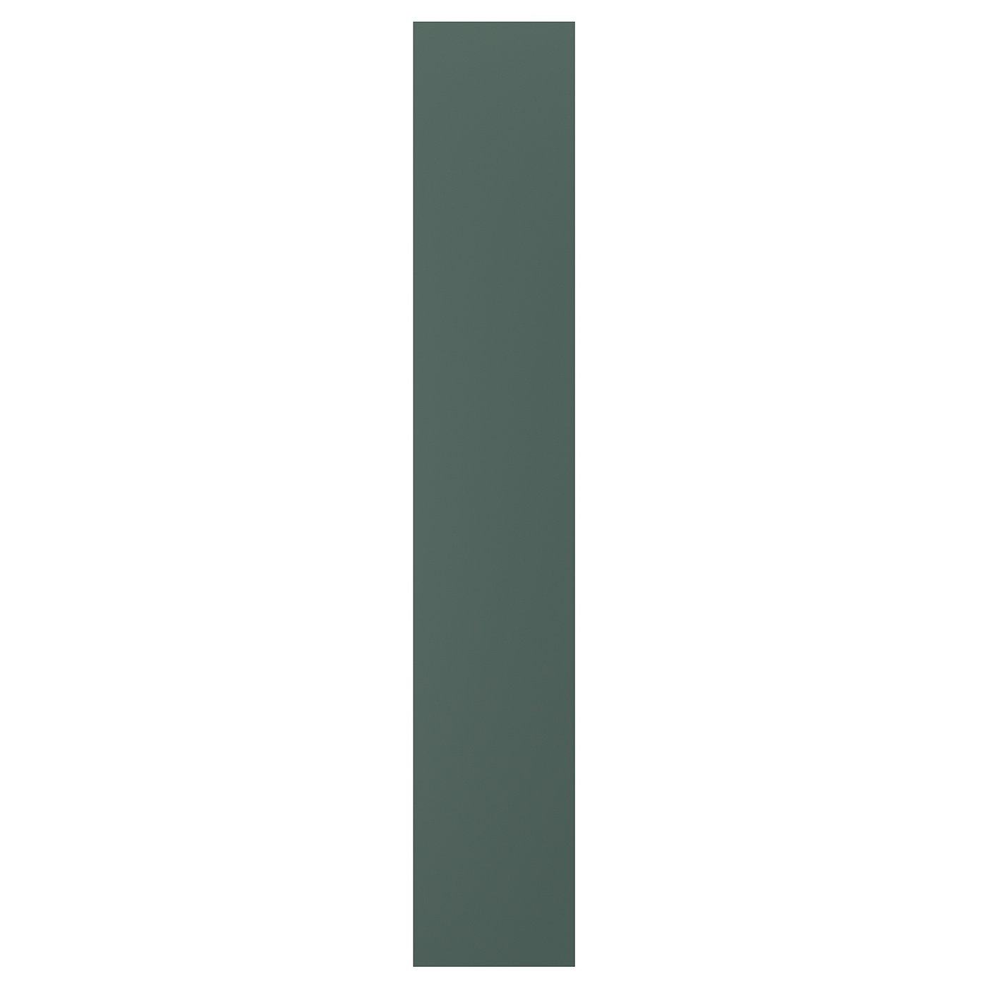 ASPUDDEN cover panel, dark gray-green, 15x90