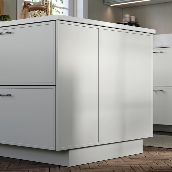 ASPUDDEN Decorative cover panel, light gray, 25x30 "