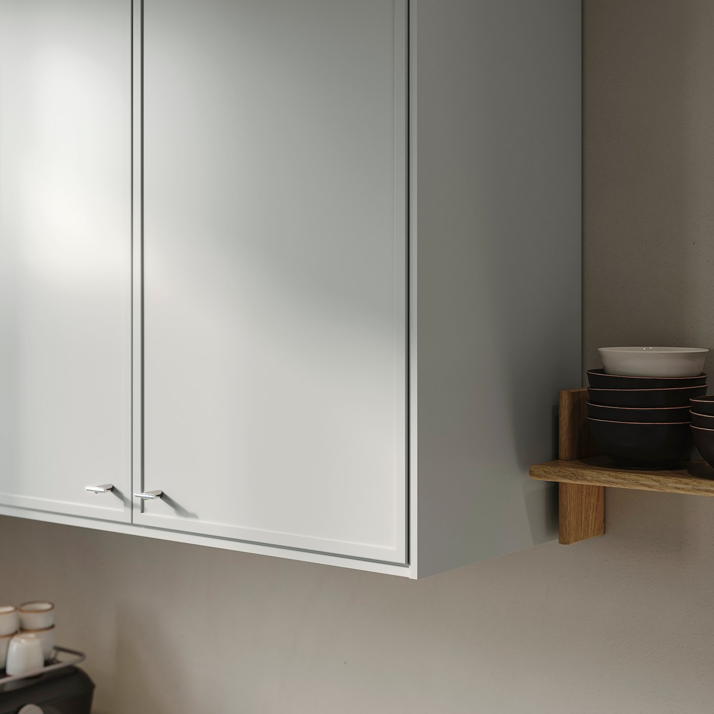 ASPUDDEN door, light gray, 18x30