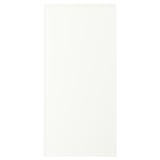 ASPUDDEN storage box, white, plastic and particleboard, rectangular, sleek modern design.