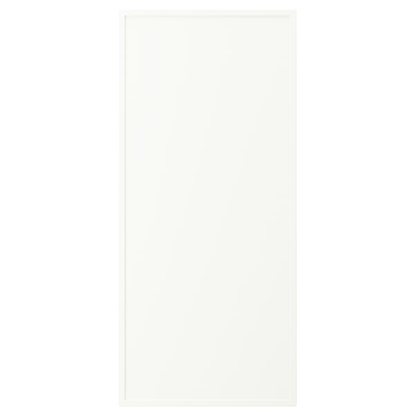 An ASPUDDEN rectangle in white, made of particleboard and fibreboard with plastic edging and foil.