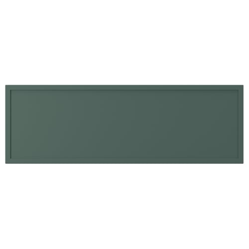 ASPUDDEN Drawer front, dark gray-green, 30x10 "