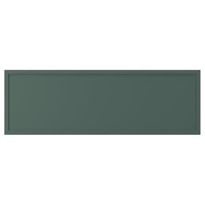 ASPUDDEN Drawer front, dark gray-green, 30x10 "